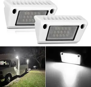 Nilight RV Exterior Light 2PCS 5 Inch Porch Lights White Beam 12V 24V LED Scene Cargo Lighting White Aluminum Housing for RV Trailers Travel Campers 5th Wheels Motorhome SUV Truck Lamp  dealsforyoudays