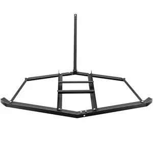 66" Width Heavy Duty Steel Drag Harrow Rake, Driveway Tractor with 2 Adjustable Bars for ATVs, UTV, Garden Lawn Tractors