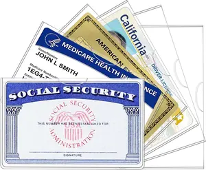 Social Security Card Holder 6 Pack Social Security Card Protector Sleeve New Medicare Card Protector Sleeve