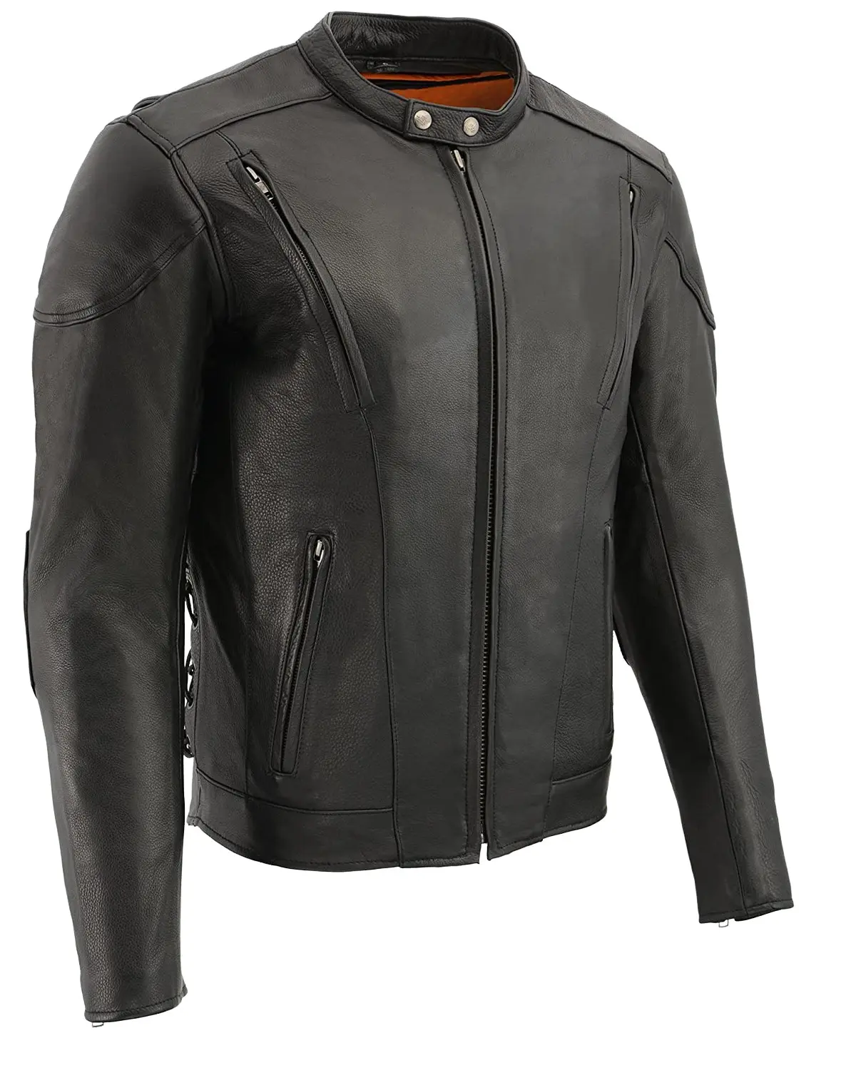 Milwaukee Leather Men's Men'S 3X Side Lace Vented Scooter Jacket Big - Lkm1765 3X
