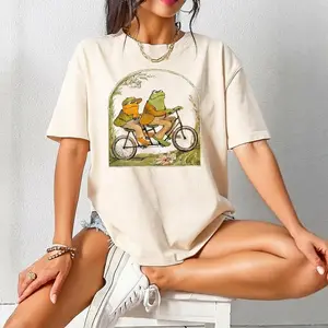 Frog And Toad 90s Graphic Shirt, Frog And Toad Sweatshirt, Nature Shirt, Comfort Frog T-Shirt, Bike Lovers Shirt, Classic Book Shirt