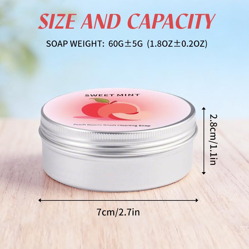 Makeup Brush Cleaner Soap with Silicone Cleaning Pad,Savon nettoyant pinceaux Solid brush cleaner