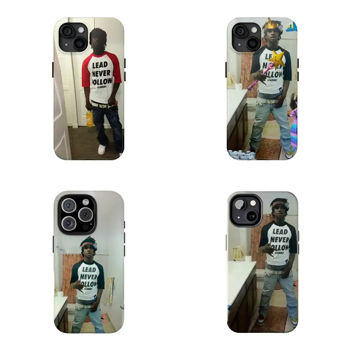 Rapper Chief Keef Collage Phone Case 2 in 1 Tough Phone Case Compatible for Suitable for iPhone 17/16/15/14/13/12/11 Pro Max/Plusand Samsung Galaxy S23-25, shock-absorbing,