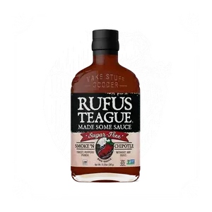 Rufus Teague SMOKE 'N CHIPOTLE Sugar Free BBQ Sauce - Rich Sweet Flavor with Chipotle Heat & Natural Stevia - No Artificial Sweeteners - Perfect for Spicy Barbecue