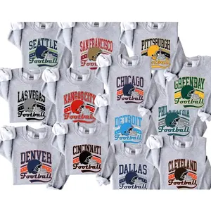 Retro Football Sweatshirt, Hometown Pullover City Football Shirt, College Football Sweater, Game Season Sweatshirt, Football Team FL9