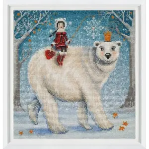 RTO Cross Stitch Kit How to Catch a Snowflake Counted Pattern M1006