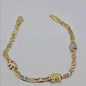 Elephant's beautiful bracelet three colors Gold-plated 7"inches
