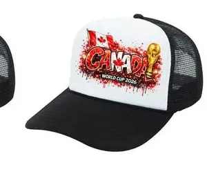 World Cup 2026 Graffiti Soccer Trcuker Hat, CANADA Printed Baseball Cap, Vintage Style Soccer Fan Dad Hat, 2026 New US Hat, Soccer Fan Gift