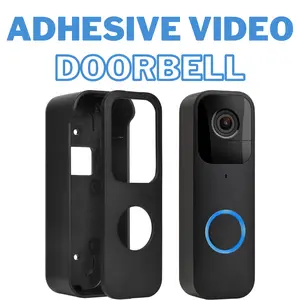 Adhesive Door Mount Compatible with Blink Video Doorbell, No-Drill Mounting Bracket, Accessories for Blink Doorbell Security System - Black