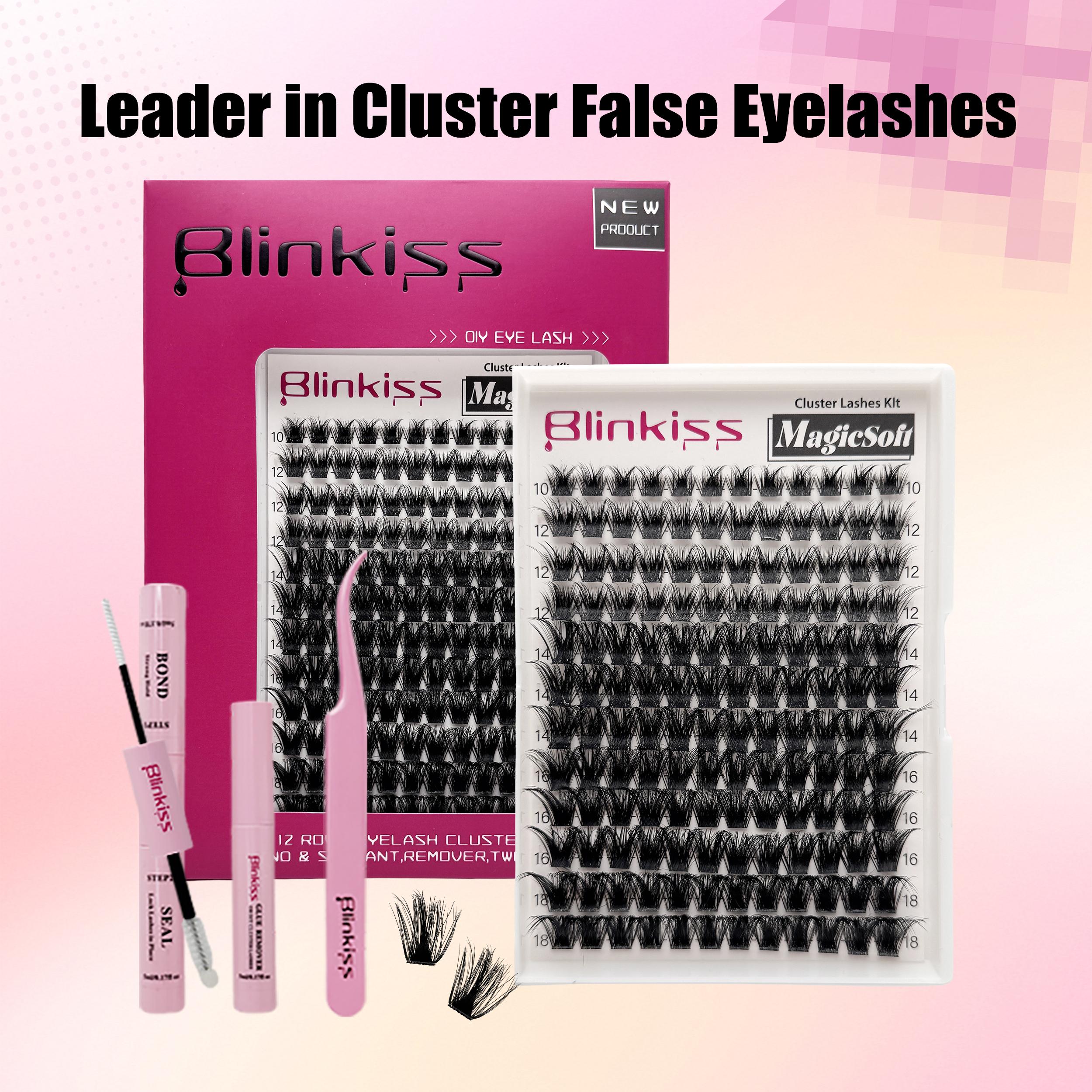 MagicSoft Volume Lashes | Blinkiss DIY False Eyelashes for Bold Dramatic Look Unstoppable  You've Been Waiting For | Lashes with Ultra-Dense, Waterproof, Long-Lasting Lashes | Magic | Beginner-Friendly DIY Lashes for a Flawless