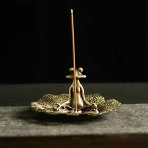 Incense Burner Set, 1 Count Incense Burner & 1 Count Lotus Base, Home Fragrance Holder, Desktop Decoration for Home Office, Gift for Friend, Scented, aroma blend scented