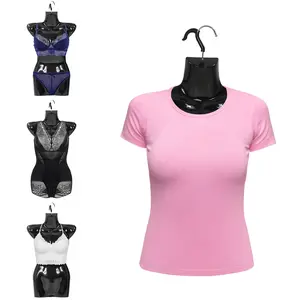 4 Packs Female Male Mannequin, Dress Form Display, Mannequin Body Set, 27.1&30.3 Inches Tall with Metal Hooks for Refined Apparel Exhibit and Retail Showcase