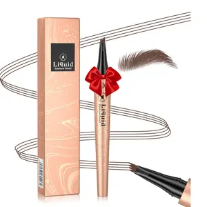 Eyebrow Pencil with Micro-fork Tip Applicator, Long Lasting Eyebrow Pencil, Brow Styling Brush, Eye Brow Makeup Tool, Makeup Accessories