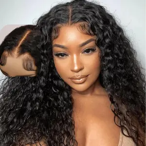 Pearl Wig 13x4 HD Lace Frontal Water Wave Wig |Super breathable and not stuffy in summer|100% Virgin Human Hair | Pre-Plucked Natural Hairline | 180% Density | Transparent Lace | Glueless & Beginner-Friendly