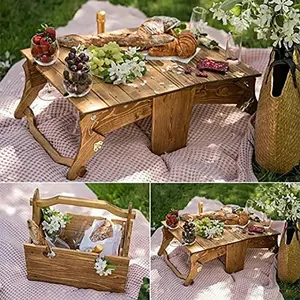 folding picnic basket / table