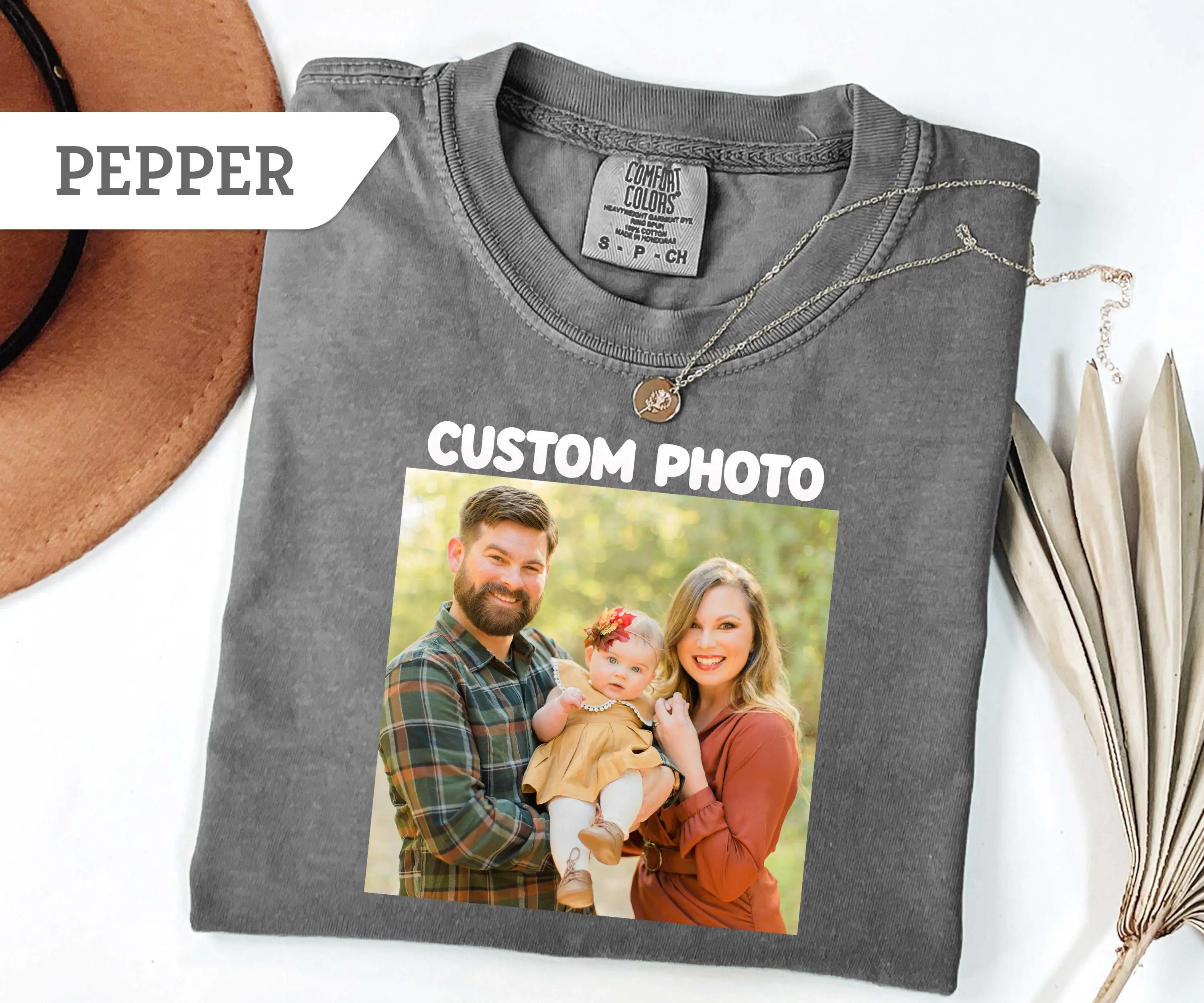 Comfort Colors®Custom Photo Shirt, Personalized T-Shirt, Custom Picture Tshirt, Your Family Tee, Logo Image Shirts Gift