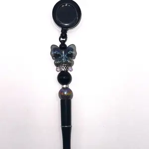 Retractable Beaded Ink Pen - Perfect Writing Tool for Students and Professionals