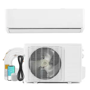 ZOKOP 9000/12000/18000BTU/24SEER2 115.00V 680W Split Air Conditioner Split Indoor Unit ABS with WIFI/Cooling/Heating 730W/Dehumidification/Energy Saving Wall Split Unit White