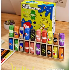 Cross-Border Fun Guess Bottle Game, Drink Match Puzzle Board Game, Dual Player Interactive Family Toy, Educational and Engaging, Family Dice Game