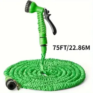 1pc Expandable Garden Hose with Spray Gun, High Pressure Multi-Purpose ABS Car Spray Hose for Pet Bathing, Flushing, and Waterin