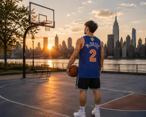 "McBride Finals Edition 2" New York Style Mesh Jersey Tank Top, Vintage Basketball Streetwear Essential