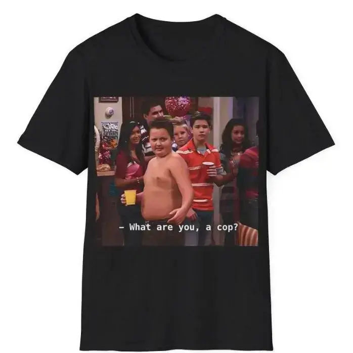Gibby What are you a cop Unisex T-Shirt, Gibby Adult Casual T-Shirt Menswear Top Underwear Tshirt Streetwear Tropical Adult unisex T-shirt