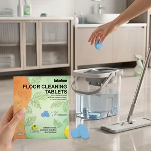Floor Cleaning Tablets Deep Cleaning for Multiple Hard Floors Household Multi-Surface Cleaner for Hardwood Laminate Tile Wall