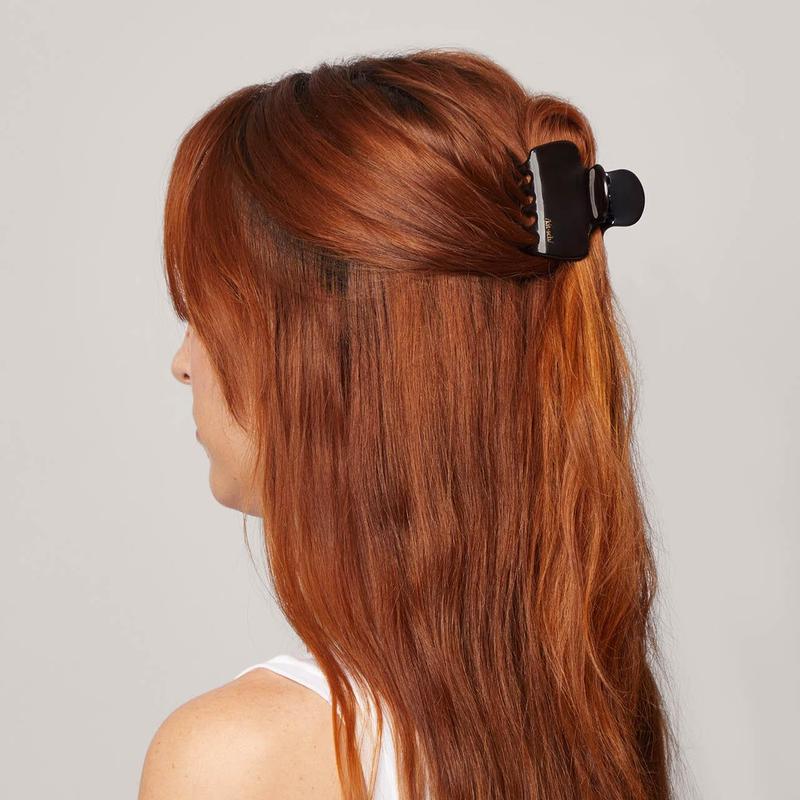 Recycled Plastic Cloud Claw Clips 2pc Set - Black & Tort