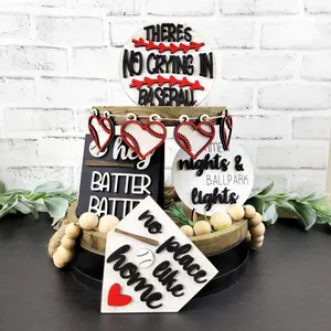 No Place Like Home Baseball Tiered Tray DIY Tiered Tray Kit