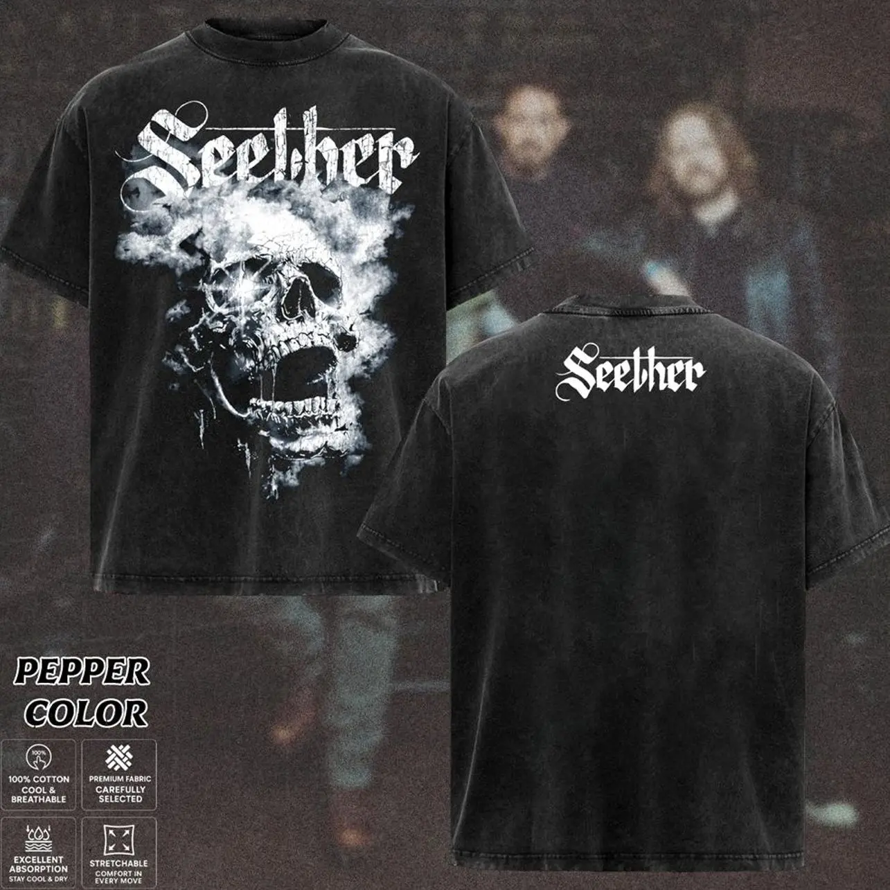 [COLLECTION] Seether Band T-Shirt Collection, Vintage Rock Graphic Tee, Dark Grunge Aesthetic Shirt, Distressed Alternative Metal Band Merch, Gift for Seether Fans, Unisex Merch for Men & Women UC3
