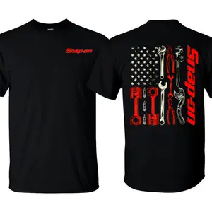 National flag and tool pattern shirt, a selection of men's clothing, suitable for dads, mechanics, electricians, tool enthusiasts, and craftsmen. A cool gift for men in the construction industry. Casual pure cotton T-shirt/hoodie.