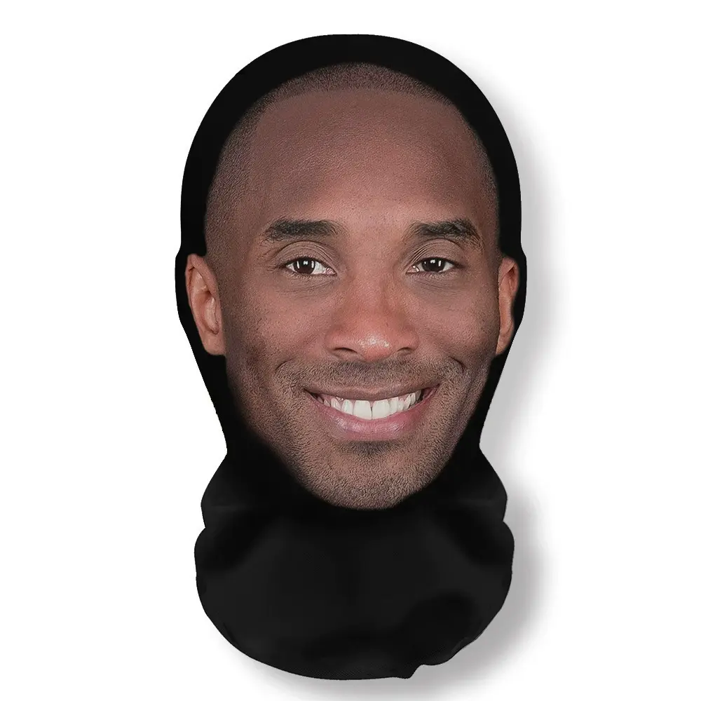 Funny Face Mask for Parties, Comfortable Breathable Mesh Hood with Personalized Famous Star Patterns, Car Headrest Cover Car Interior Accessories