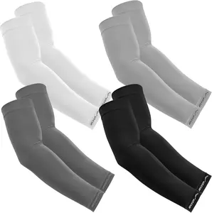 Seamless Cooling Compression Arm Sleeves for Men & Women, UPF 50+ Sun Protection, Breathable Nylon Spandex for Sports & Tattoo Cover, Men's Accessories