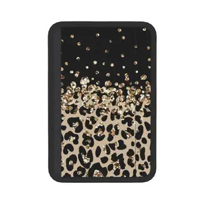 A leopard-print designed car seat belt cover with adjustable shoulder straps, suitable for both cars and backpacks. A multi-functional and adorable accessory. A backpack shoulder strap cover. Durable fabric. Cute seat belt cover. Boujee Car Accessories