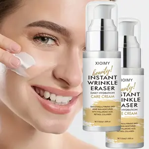 2pcs Daily Instant Wrinkle Eraser Face Cream, Moisturizing Smoothing Care with Retinol Collagen Hyaluronic Acid, Deep Nourishment for All Skin Types