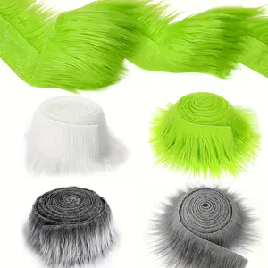 1pc Artificial Fur Fabric, Comfortable Plush Christmas Tree Ornament, Washable Fabric for DIY Dwarf, Cosplay Costume Sewing, Halloween, New Year, Creative Handmade Fabric Design for Winter