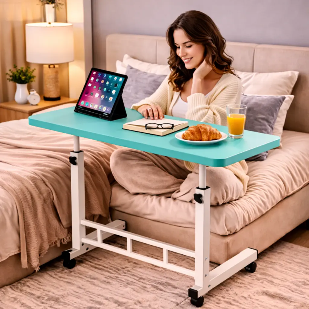 Bedside Computer Desk- Blue