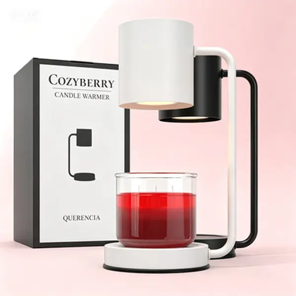 Candle Warmer Lamp with Timer, Dimmable Candle Melter for Jar Candles, 2 x Bulbs Included, Compatible with All Candle Sizes, Small & Large Jar Candle Warmer, 110-120V Electric Candle Lamp with No Soot, Adjustable Brightness Candle Warmer