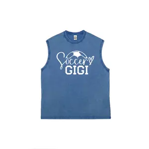 Soccer Gigi Shirt, Cute Soccer Shirt For Gigi, Soccer Gigi Tee, Soccer Gigi Gift, Gift for Gigi Tank Top, Mother's Day Gift, Soccer Grandma Tee,  Casual Loose Fit Sleeveless Tank