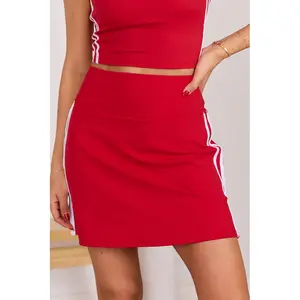Daily Dash Cherry Red Active Skirt
