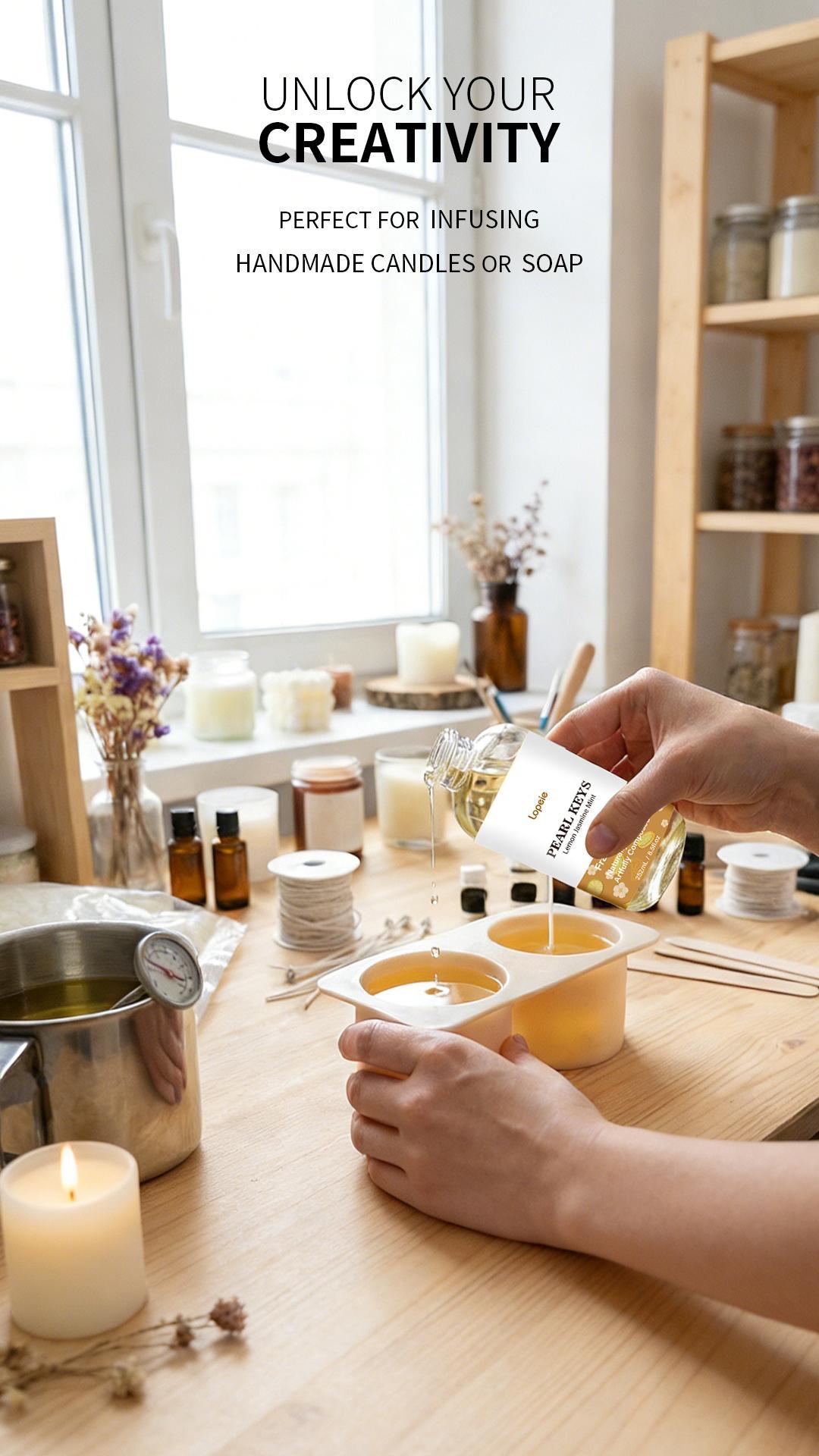 Lopeie PEARL KEYS Hotel Diffuser Oil Refill Inspired by The Ritz-Carlton Hotel - 118ml- Essential Oil-Lemon Jasmine Mint – Ideal for Ultrasonic and Waterless Diffusers Pleasant Fragrant