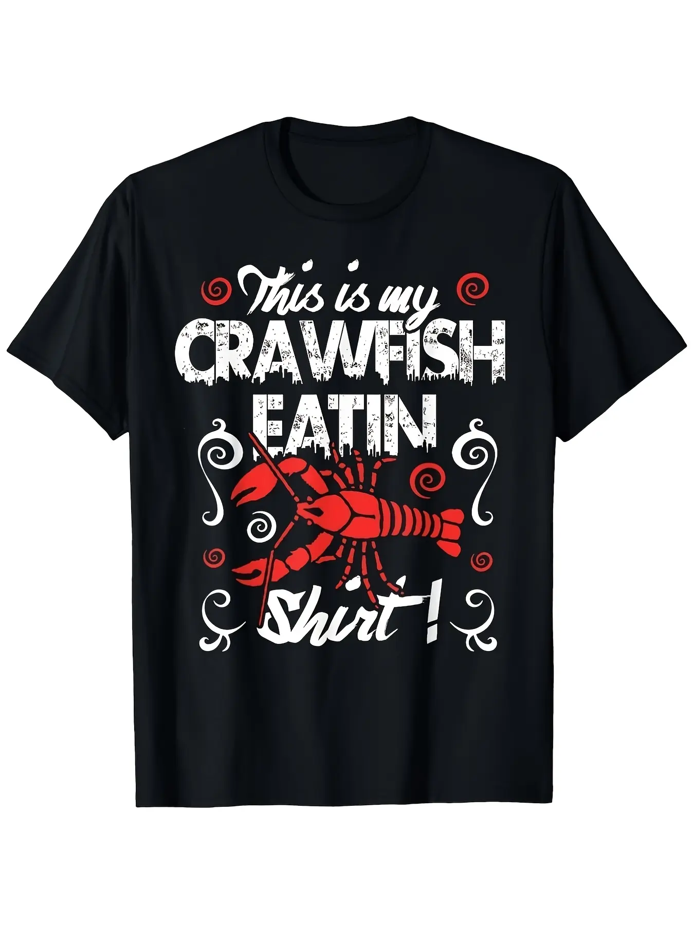 Cajun Crawfish Boil Graphic T Shirt for Men Women unisex soft cotton short sleeve t shirt, vintage graphic casual tee for men women teens, perfect birthday holiday gift for camping travel gym daily street  wear