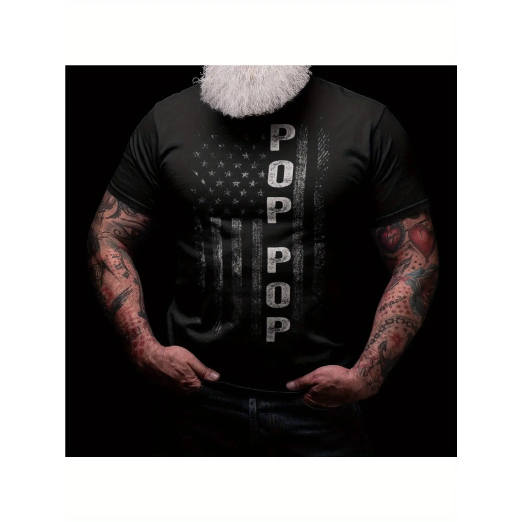 1pcPop Pop Shirt, New Pop Pop Gift, Pop Pop Shirt, USA Pop Pop Shirt, Pop Pop Gift, Fathers Day Gift, Papa, Grandpa, Patriotic ShirtsThe Best Choice For Giving Gifts Best Gift For Birthday, Easter, Mother'S Day, Father'S Day.