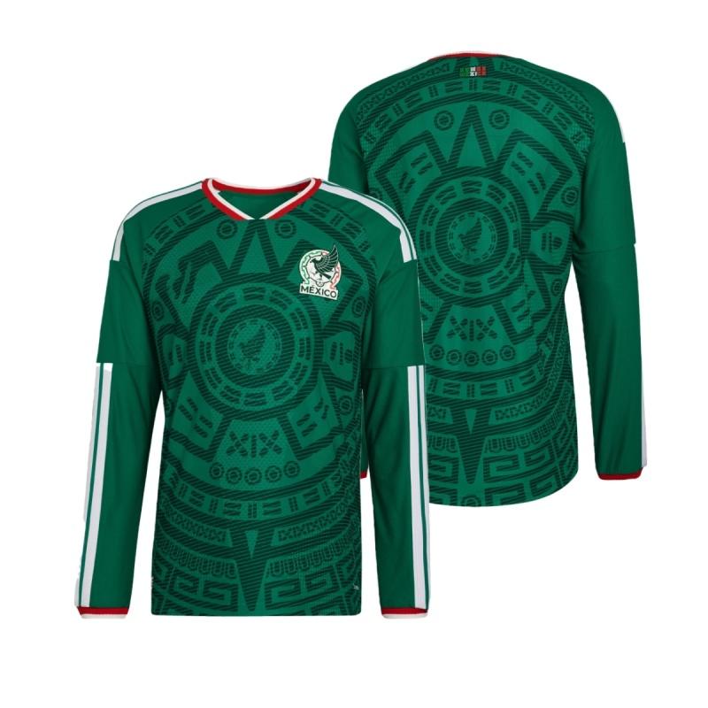 2026 FIFA World Cup Mexico Home Kit Fan Edition Adult Green Short-Sleeve Breathable Quick-Dry Soccer Jersey