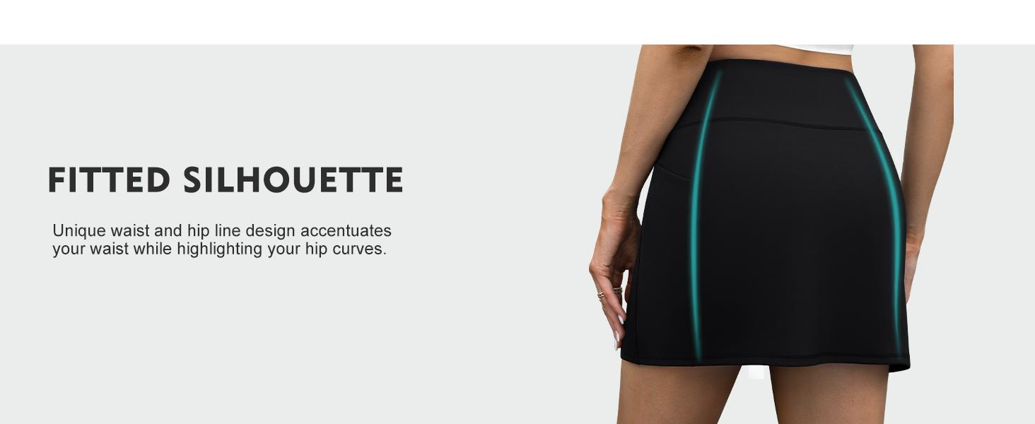 Women’s High-Waisted Active Skirt - Stretchy Sports Skort with Built-in Shorts & Pocket for Running, Golf, Summer Casual Wear Women’s High-Waisted Active Skirt - Stretchy Sports Skort with Built-in Shorts & Pocket for Running, Golf, Summer Casual Wear