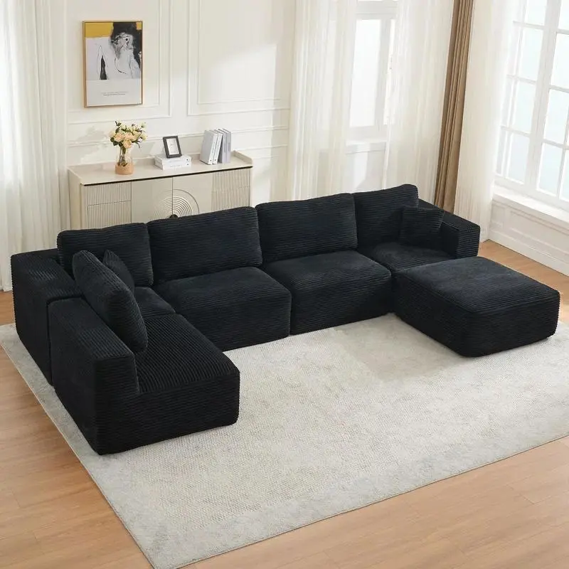 6-Piece Charcoal Black