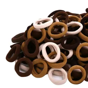 20PCS girls' zip ties, girls' mini zip ties, no damage, small headband, elastic children's ponytail holder, not pulled, diameter 1 inch