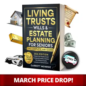 The Seniors Guide to Living Trusts, Wills & Estate Planning - The Complete 3-in-1: Protect Your Assets, Avoid Probate & Create an Estate Plan Without Costly Lawyers or Family Drama (+Will & Trust Forms)