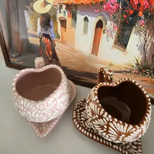 Heart Mug with Plate Set Heart Mug with Plate Set