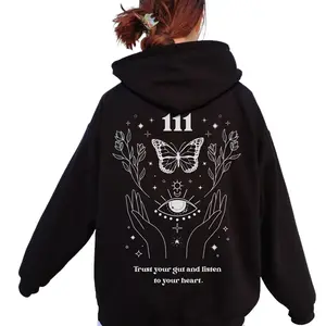 111 Angel Number Hoodie Angel Numbers 111 Hoodie Preppy Hoodie Butterfly Hoodie Evil Eye Hoodie Angelcore Mystical Hoodie Celestial Hoodie